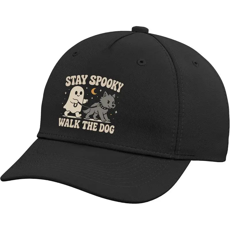 Walk the Dog Ghost & Werewolf Baseball Cap