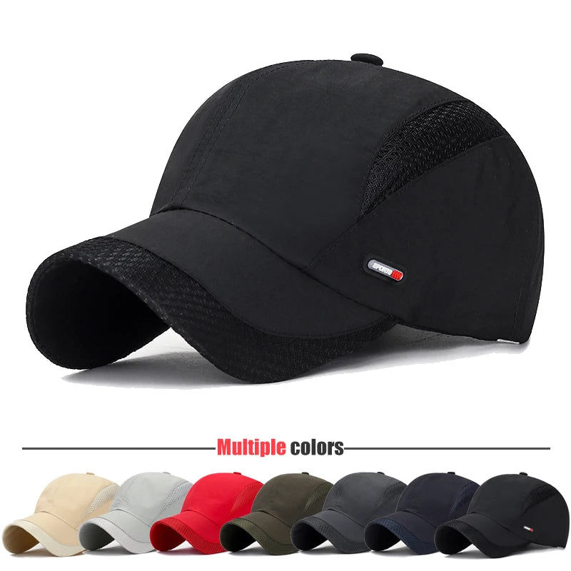 Summer Breathable Mesh Quick-Drying Hat Outdoor Sports Hat Sun Hat Baseball Caps