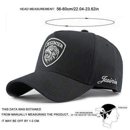 Unisex JESINIER Lion Embroidery Baseball Caps