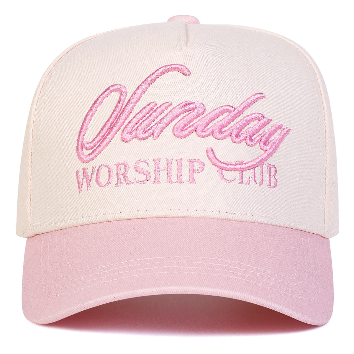 Unisex SUNDAY WORSHIP CLUB Embroidery Baseball Caps