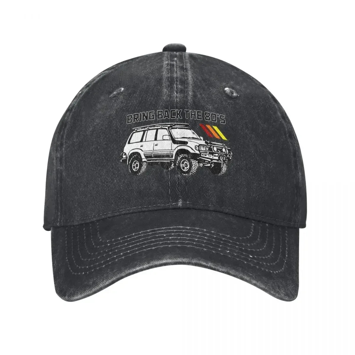 Vintage Land Car Cruiser Baseball Cap Men Women Distressed Cotton Headwear Bring Back the 80s