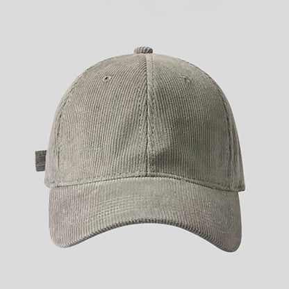 60-65cm Solid Color Lamp Core Plush Hat Casual Big Headed Men's Style Baseball Hat