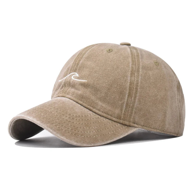 New Wave Embroidered Baseball Cap