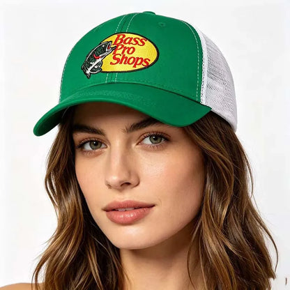 Unisex Letter Fish Embroidery Hip-Hop Hat Four Seasons Baseball Caps