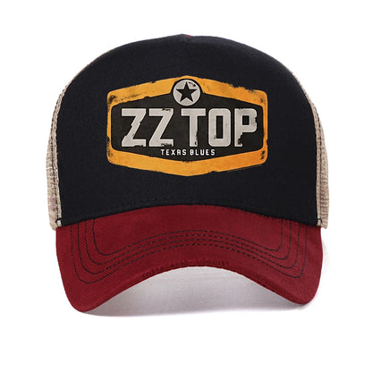 ZZ Top Texas Blues Print Baseball Cap