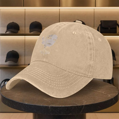 Iconic White Face Print Baseball Cap