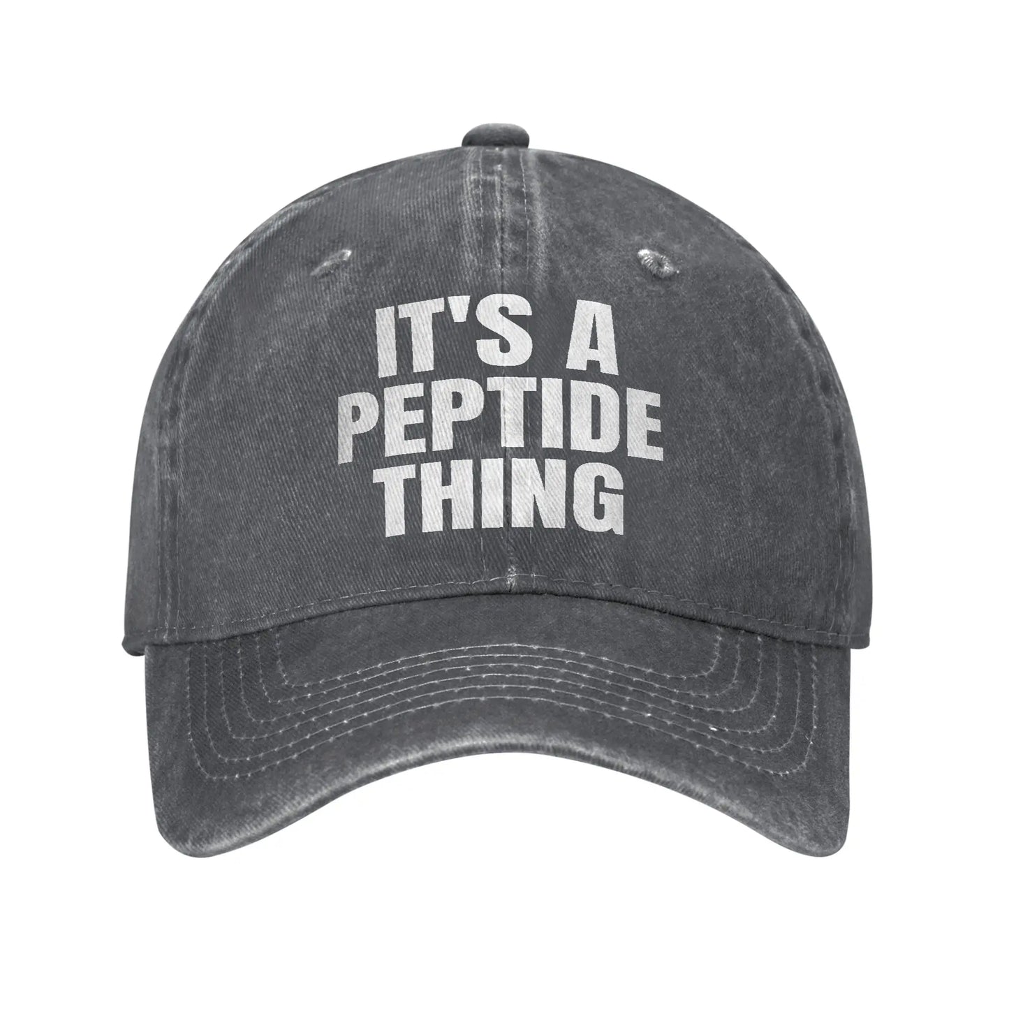 It's a Peptide Thing Funny Biohacking Longevity Casual Baseball Cap