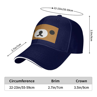 Rilakkuma Relax Bear Big Face Cap Casual Baseball Caps