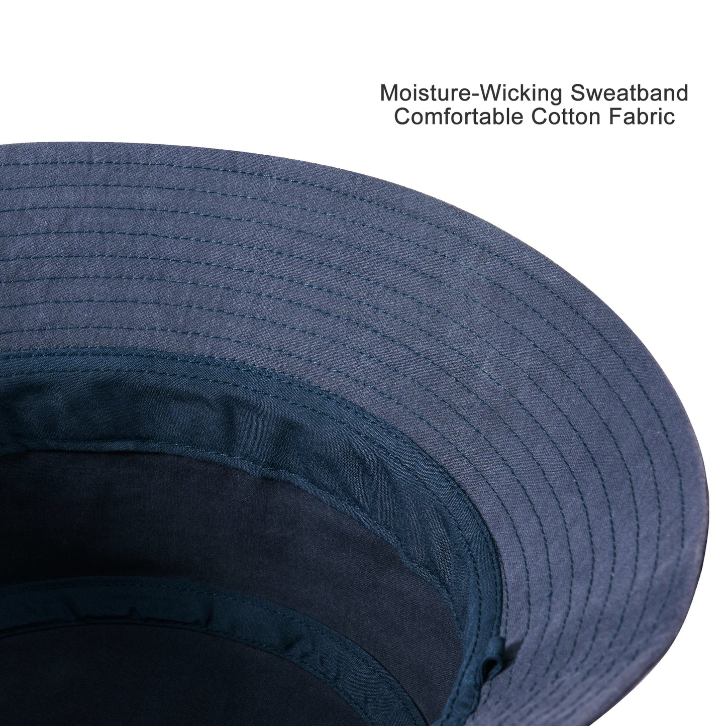 Bucket Hat with Straps Foldable Falt Top Hats