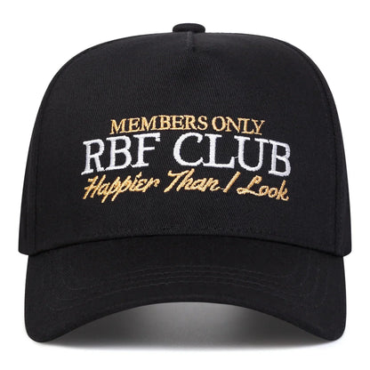 Unisex RBF CLUB Letter Embroidery Baseball Caps
