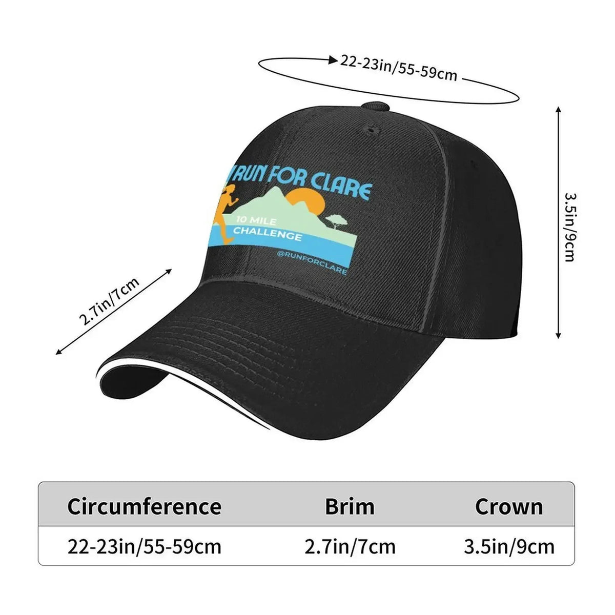 Run for Clare Baseball Cap