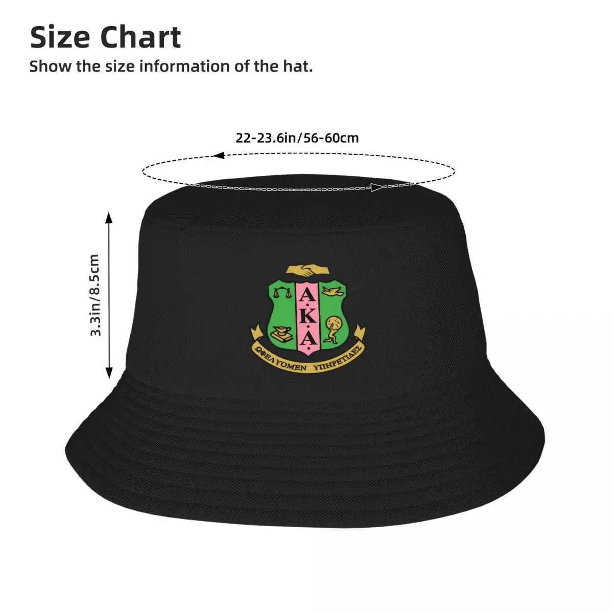 AKA Sorority Adult Bucket Hat