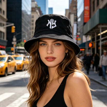 NY Embroidered Bucket Hat