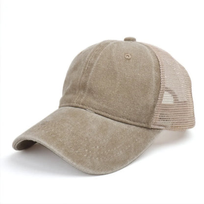 Washed Baseball Cap Outdoor Mesh Cap Sports Fashion