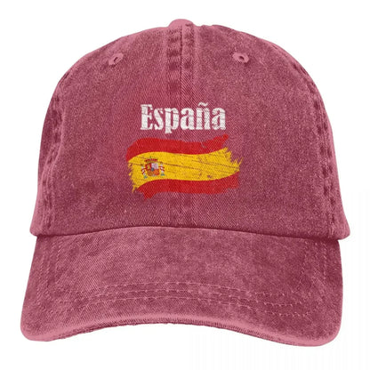 Espana Spanish Flag Vintage Graphic - Spain Lovers Tourists Souvenir Cool National Gift Young Gift A Baseball Cap