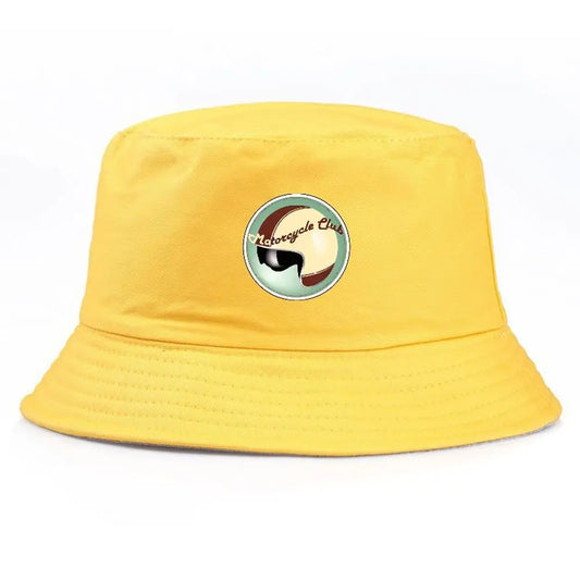 Honeysuckle Club Emblem Bucket Hat Summer Fisherman Fishing Hat Brown Black Helmet Mask Prints