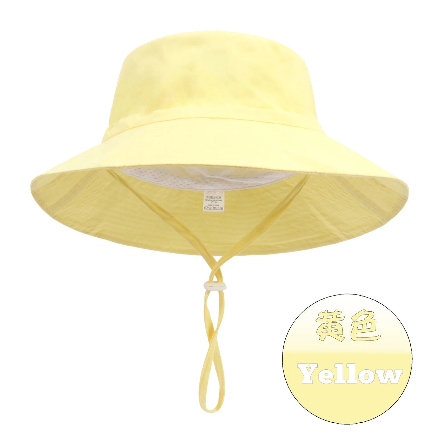 Summer Big Brim For Child Soft Breathable For Boys And Girls Outdoor Bucket Hat
