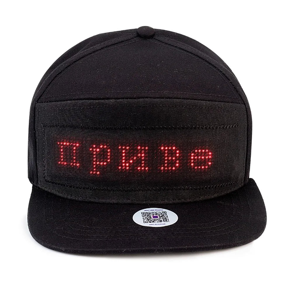 APP Programmable LED Message Hats Luminous Sports Baseball Cap