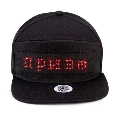 APP Programmable LED Message Hats Luminous Sports Baseball Cap