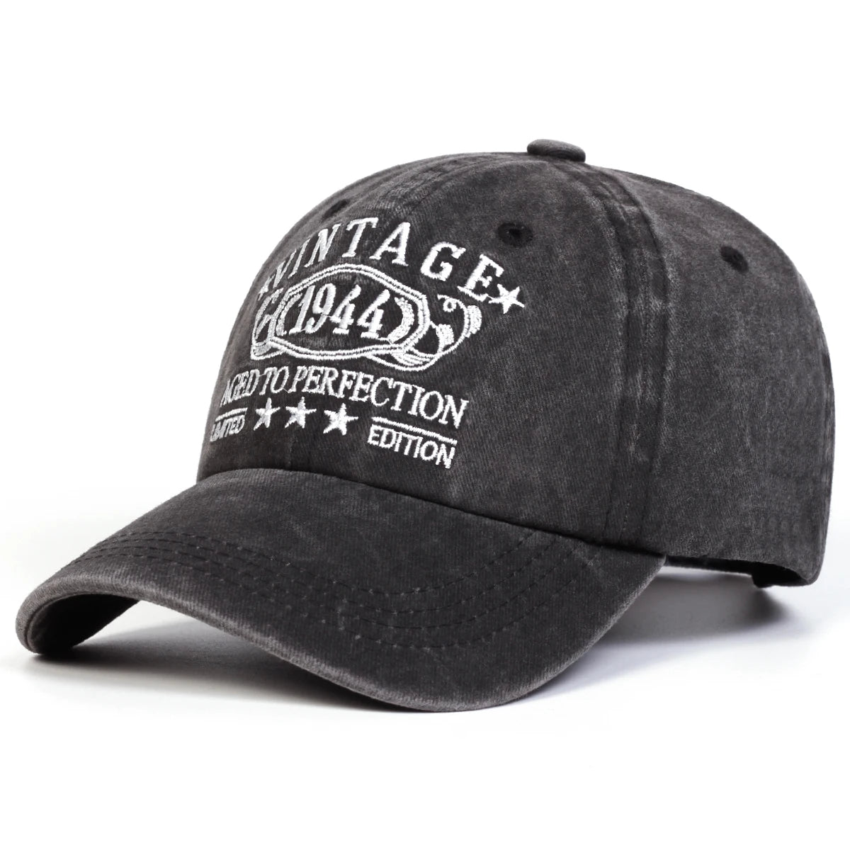 Unisex Letter Embroidery Wash Baseball Caps