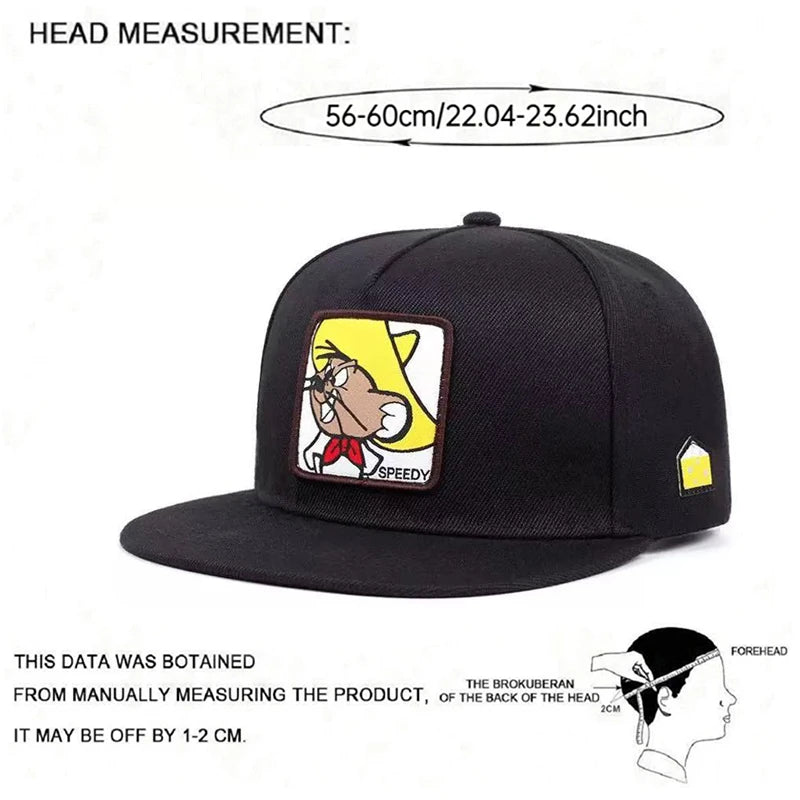 Creative Snapback Hat SPEEDY Mouse Labeling Street HipHop Hat