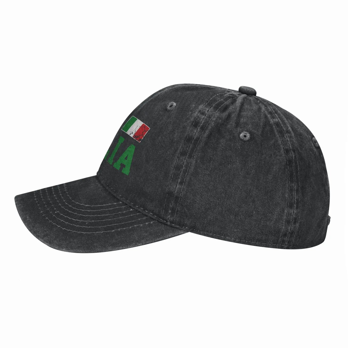 Washed Baseball Cap Italia Italian Flag Italy Family Italiano Summer Baseball Caps