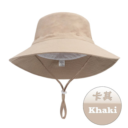 Summer Big Brim For Child Soft Breathable For Boys And Girls Outdoor Bucket Hat
