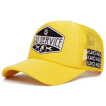 Four Seasons Mesh Baseball Cap Women Men Fashion Casual Breathable Letter Icon Unisex HipHop