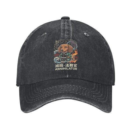 Demon Slayer Multicolor Hat Peaked Samurai Dog Annihilator Aesthetic Baseball Hat