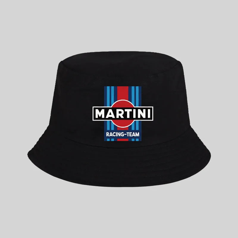 MAITINI Printed Boater Hat Retro Racing-Style Boater Hat Bucket Hat