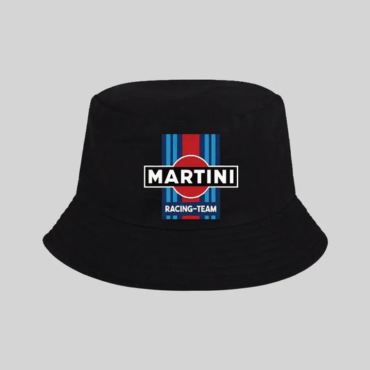 MAITINI Printed Boater Hat Retro Racing-Style Boater Hat Bucket Hat