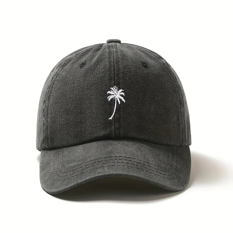 Retro Washed Embroidered Baseball Caps For Women