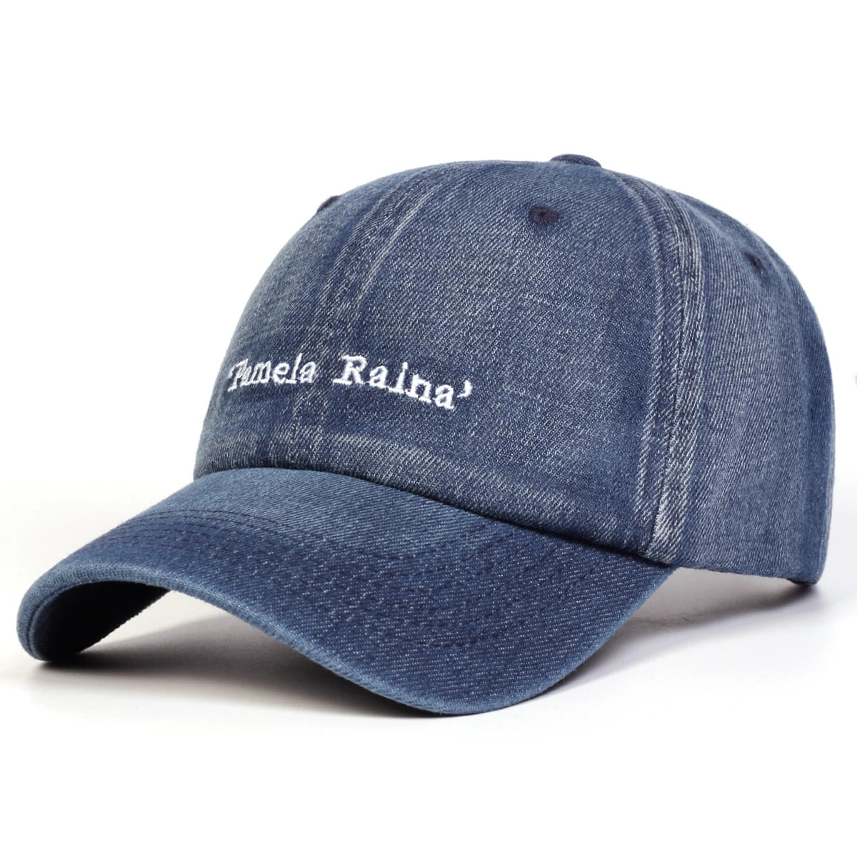 Unisex Pamela Raina Letter Embroidery Wash Baseball Caps