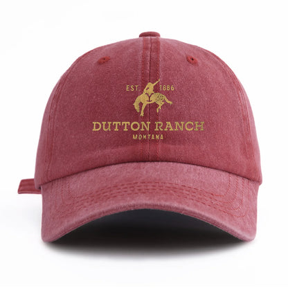 Dutton Ranch Print Washed Baseball Cap For Adults