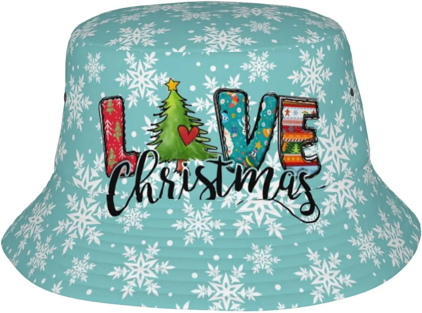 Christmas Bucket Hats Fashion Summer Sun Cap Packable