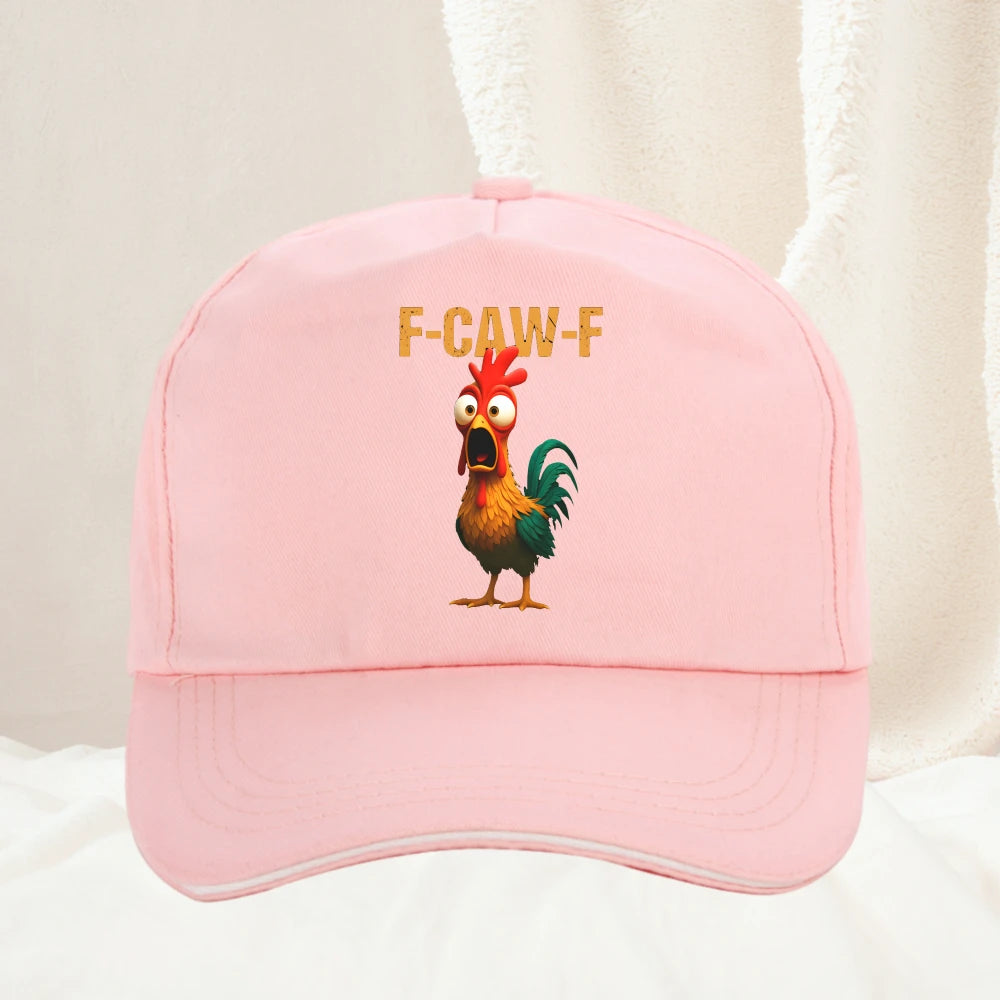 Funny Summer F Caw F Chicken Harajuku New Baseball Cap