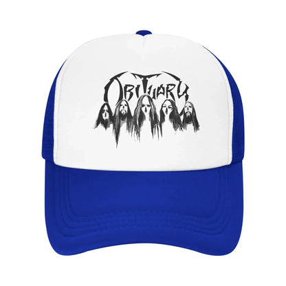 Heavy Metal Band Horror Long Hair Obituary Sport Mesh Baseball Caps