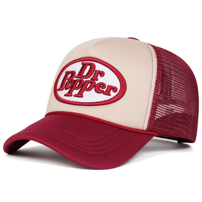 Unisex Dr Pepper Letter Embroidered Baseball Caps