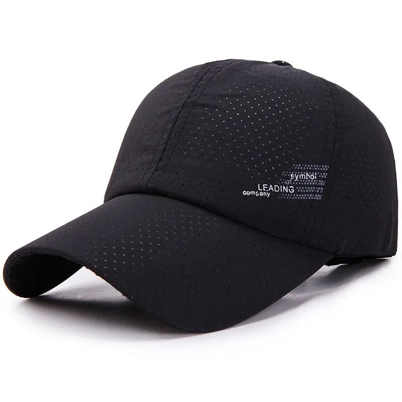 Quick Dry Baseball Cap Outdoor Sports Mesh Breathable Hat For Men