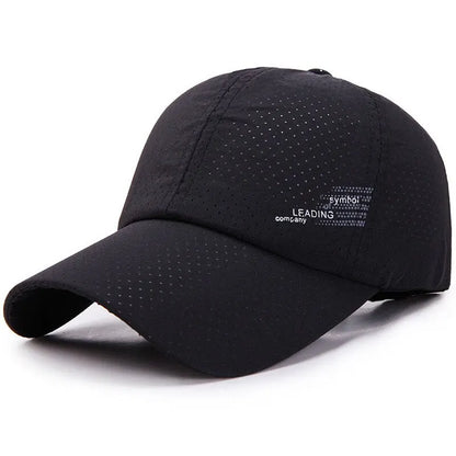 Quick Dry Baseball Cap Outdoor Sports Mesh Breathable Hat For Men