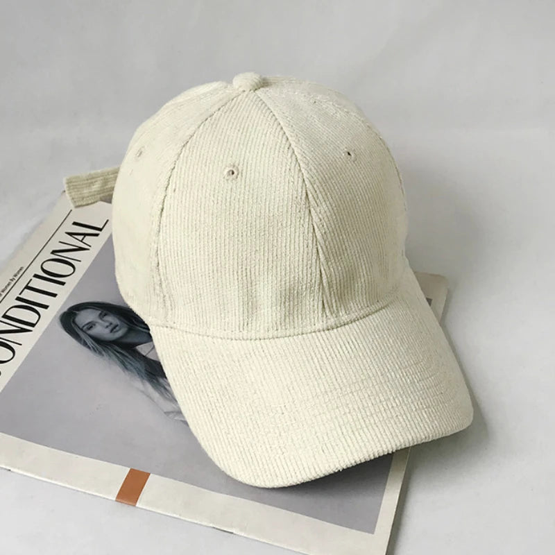 60-65cm Solid Color Lamp Core Plush Hat Casual Big Headed Men's Style Baseball Hat