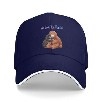 Baseball Cap Punch Baby Monkey Hugging Orangutan Plushie Viral Cute Monkey For Men