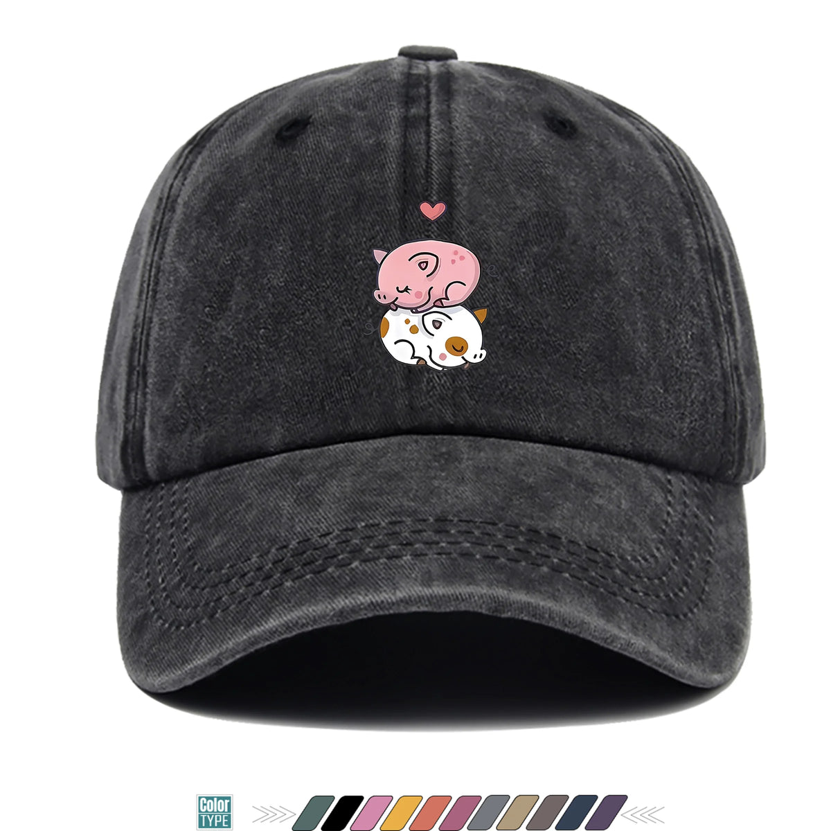 Cute Pig Print Baseball Cap