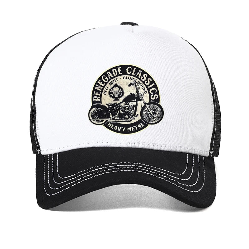 Vintage Glory Bounds Motorcycle USA Heavy Metal Baseball Cap