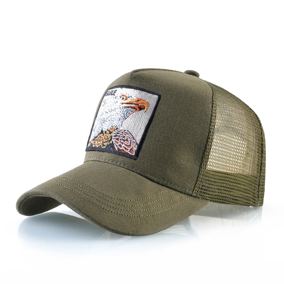 Camouflage Baseball Cap With Embroidery Eagle