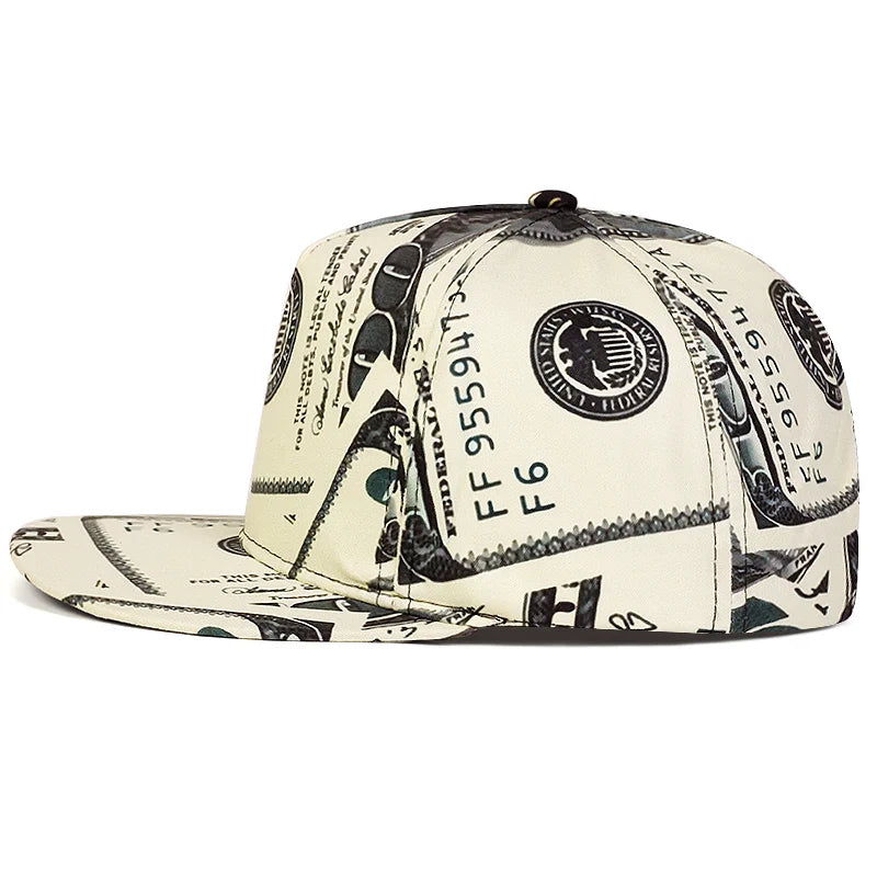 New Fashion Dollar Printing Baseball Cap