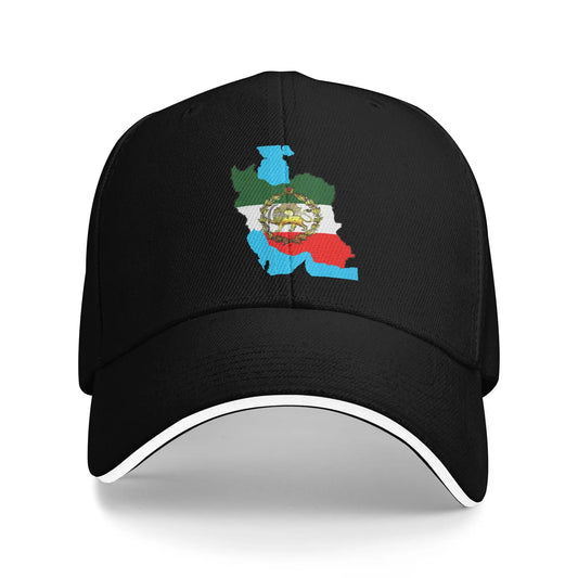 Iran Flag With A Golden Lion Sun Baseball Cap Summer Women Men