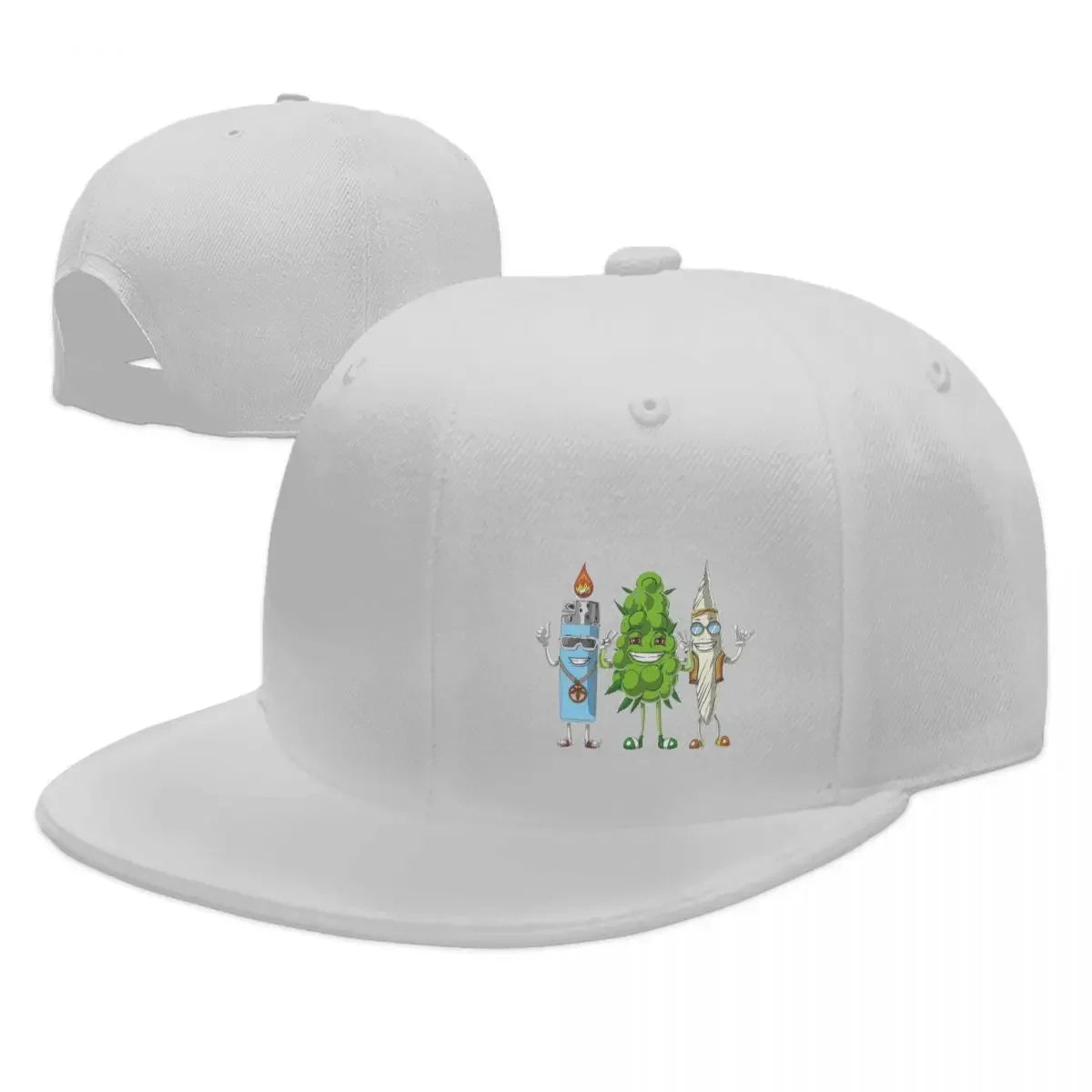 Weed Bud Joint Lighter Baseball Caps Snapback Men