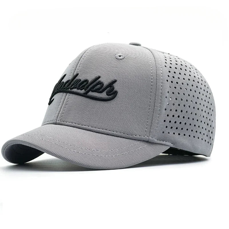 Short Brim Baseball Cap For Men Mesh Fitted Caps