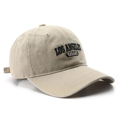 Cotton Soft Top Hats Unisex Los Angeles Embroidery Baseball Cap